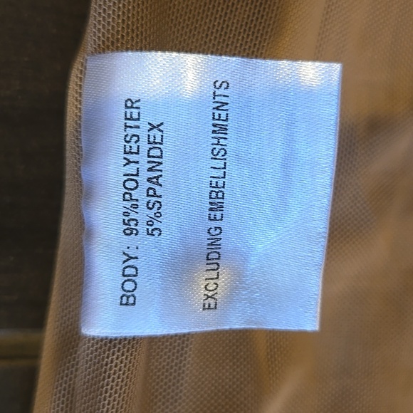 Princess Polly Tan Ruffled Skirt NWT Sz Us 6 - Picture 5 of 8